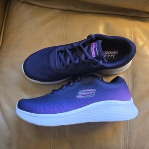 Skechers Skech-Lite Pro sneakers, Navy and Purple, Size 8